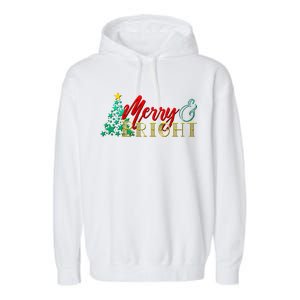 Christmas Merry & Bright Garment-Dyed Fleece Hoodie