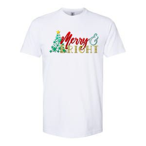 Christmas Merry & Bright Softstyle CVC T-Shirt