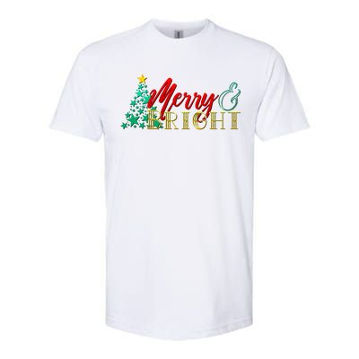 Christmas Merry & Bright Softstyle® CVC T-Shirt