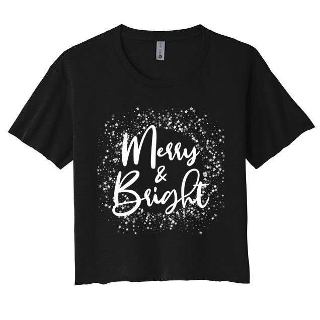 Christmas Merry and Bright Crop Top