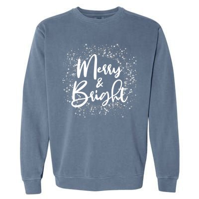 Christmas Merry and Bright Garment-Dyed Sweatshirt