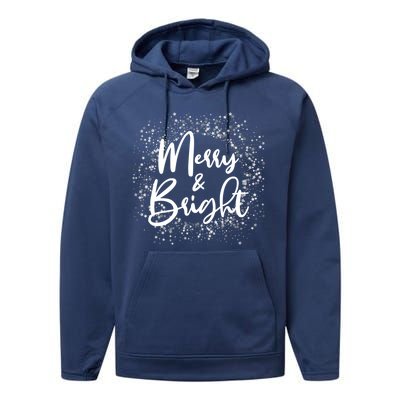 Christmas Merry and Bright Performance Fleece Hoodie