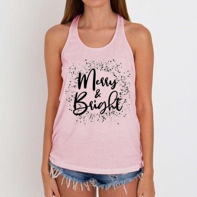 Christmas Merry and Bright Women's Knotted Racerback Tank