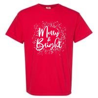 Christmas Merry and Bright Garment-Dyed Heavyweight T-Shirt