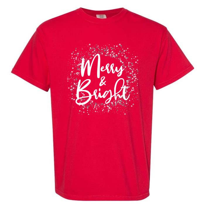 Christmas Merry and Bright Garment-Dyed Heavyweight T-Shirt