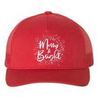 Christmas Merry and Bright Yupoong Adult 5-Panel Trucker Hat