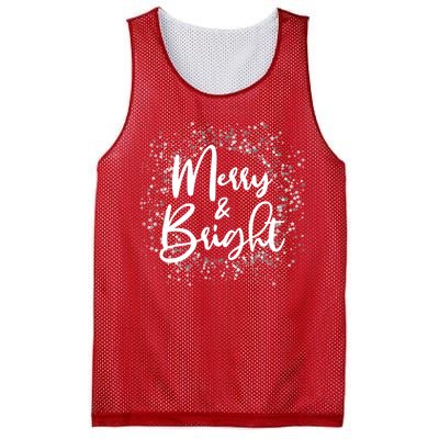 Christmas Merry and Bright Mesh Reversible Basketball Jersey Tank