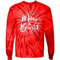 Christmas Merry and Bright Tie-Dye Long Sleeve Shirt