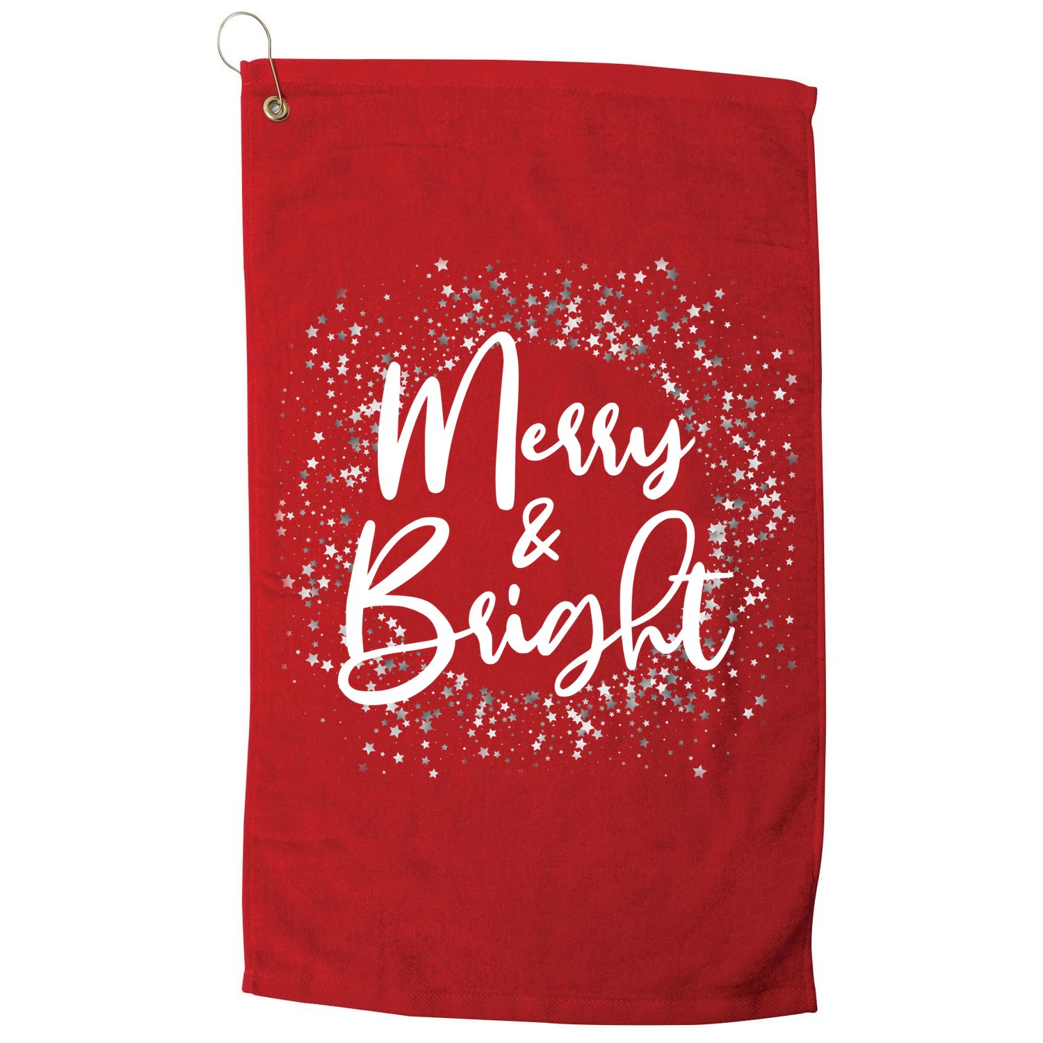 Christmas Merry and Bright Golf Towel