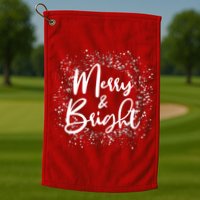 Christmas Merry and Bright Golf Towel