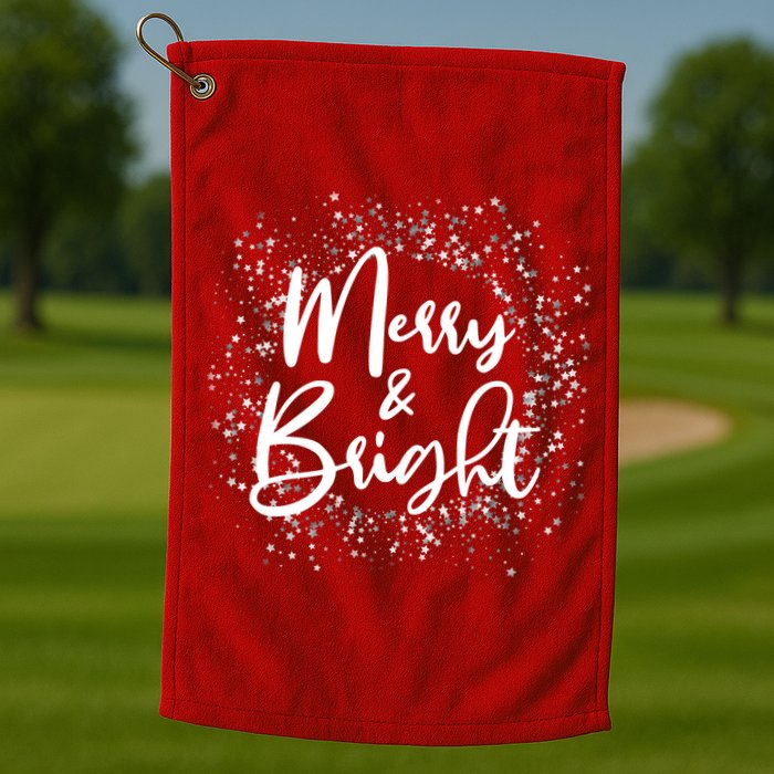 Christmas Merry and Bright Golf Towel