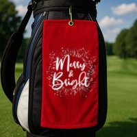 Christmas Merry and Bright Golf Towel