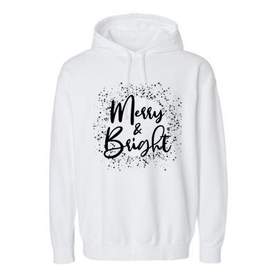 Christmas Merry and Bright Garment-Dyed Fleece Hoodie