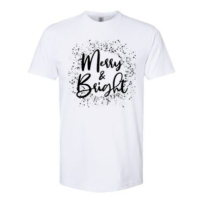 Christmas Merry and Bright Softstyle CVC T-Shirt