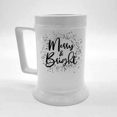 Christmas Merry and Bright Beer Stein