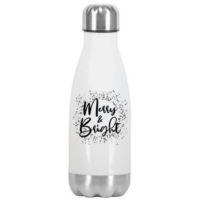 Christmas Merry and Bright Stainless Steel Insulated Water Bottle