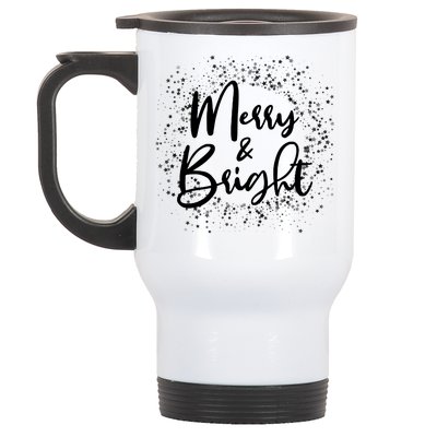 Christmas Merry and Bright Stainless Steel Travel Mug