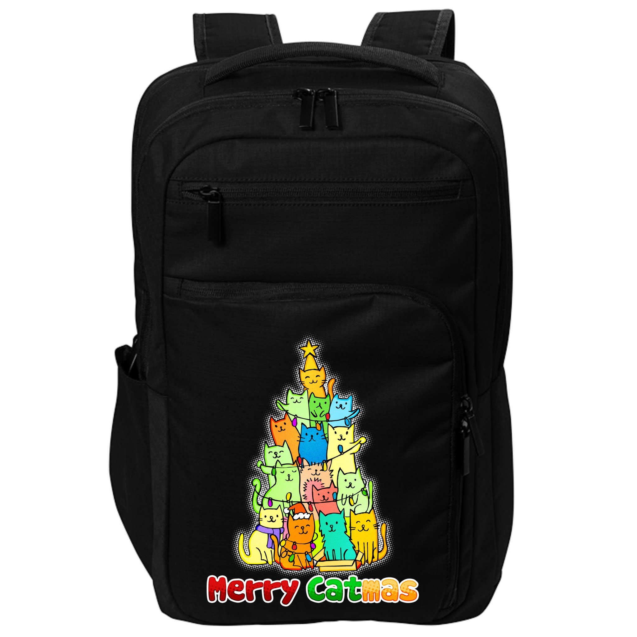 Christmas Merry Catmas Tree Impact Tech Backpack
