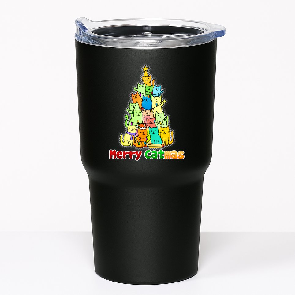 Christmas Merry Catmas Tree Tumbler