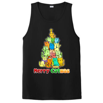 Christmas Merry Catmas Tree PosiCharge Competitor Tank