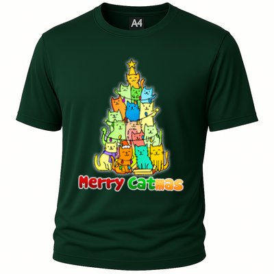 Christmas Merry Catmas Tree Performance Shirt