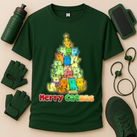 Christmas Merry Catmas Tree Cooling Performance Crew T-Shirt