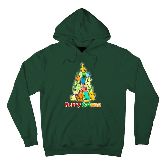 Christmas Merry Catmas Tree Hoodie