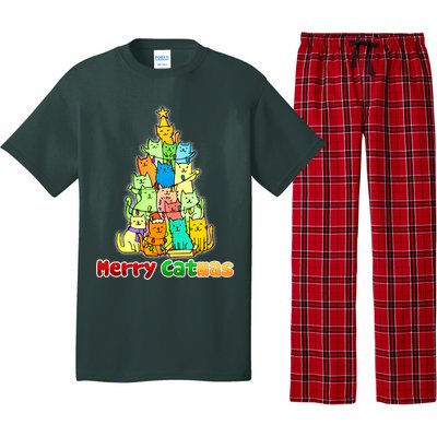 Christmas Merry Catmas Tree Pajama Set