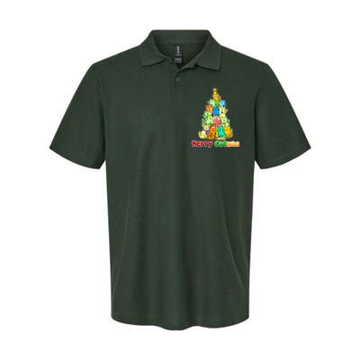 Christmas Merry Catmas Tree Softstyle Adult Sport Polo