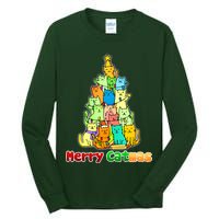 Christmas Merry Catmas Tree Tall Long Sleeve T-Shirt