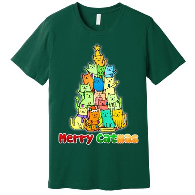 Christmas Merry Catmas Tree Premium T-Shirt