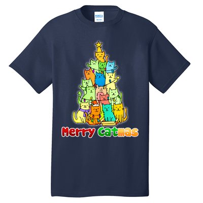 Christmas Merry Catmas Tree Tall T-Shirt