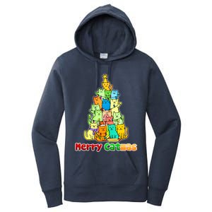 Christmas Merry Catmas Tree Women's Pullover Hoodie