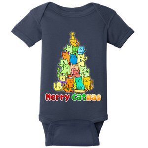 Christmas Merry Catmas Tree Baby Bodysuit