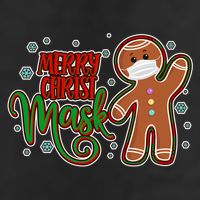 Christmas Merry Christ-Mask Gingerbread Man Adult Drive Performance Visor