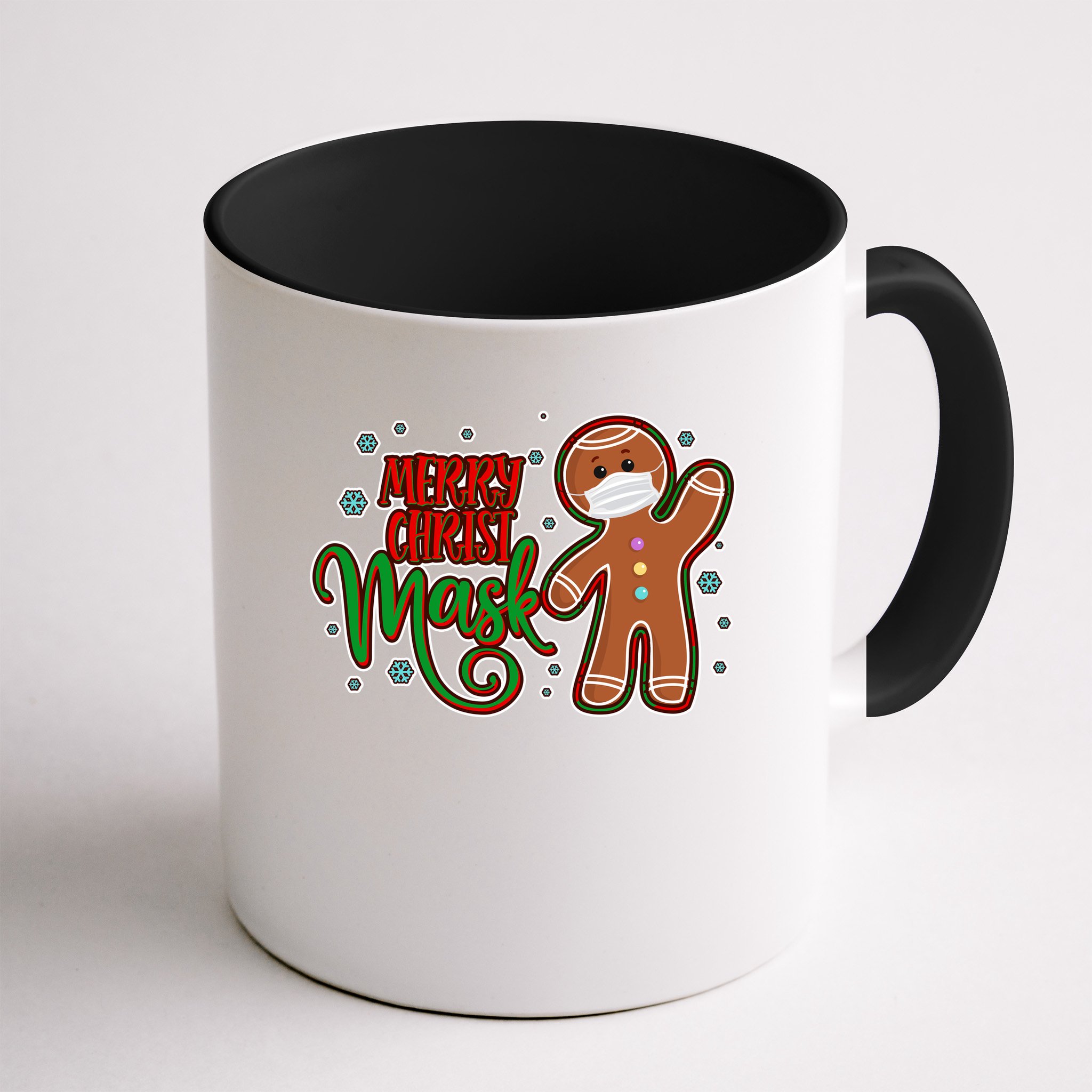 Christmas Merry Christ-Mask Gingerbread Man Mug