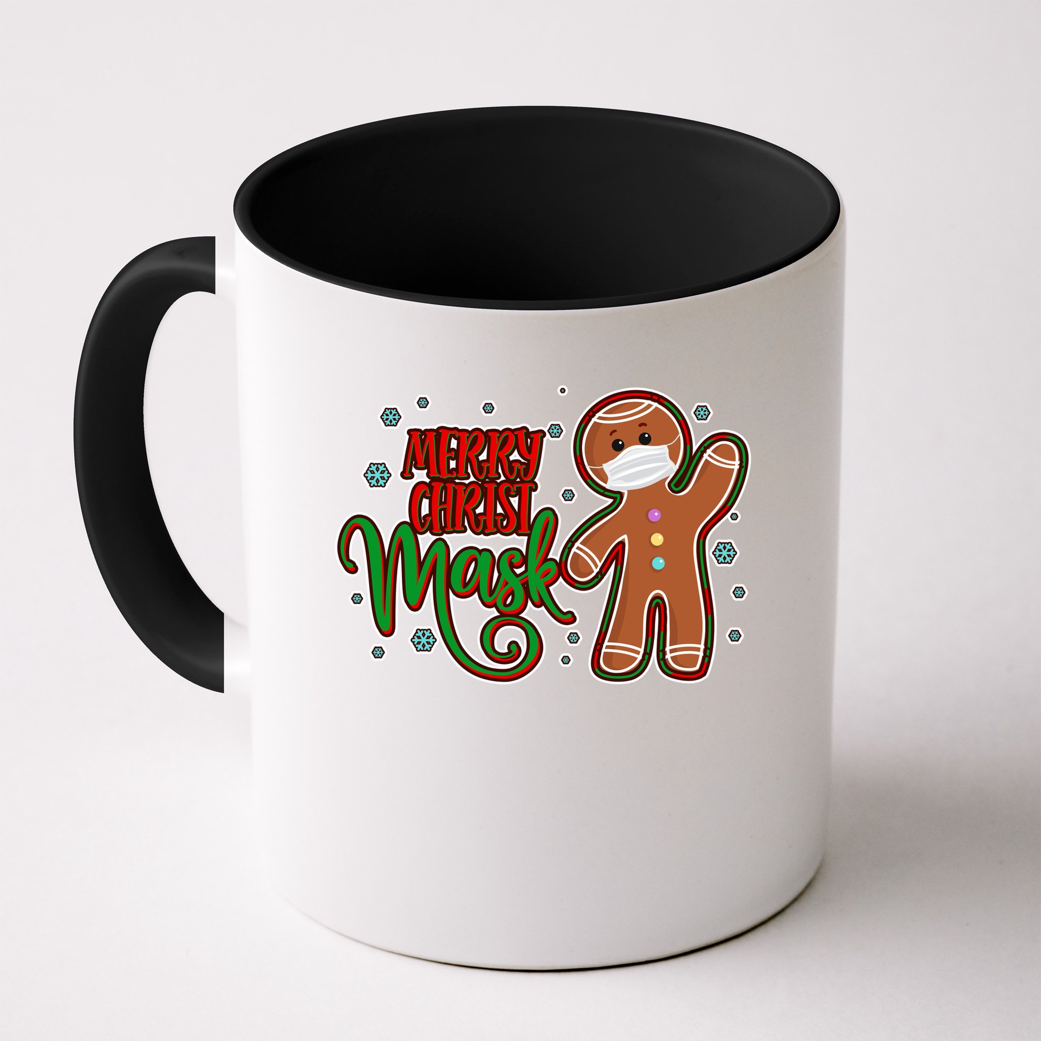 Christmas Merry Christ-Mask Gingerbread Man Mug
