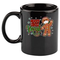 Christmas Merry Christ-Mask Gingerbread Man 11oz C Handle Ceramic Mug