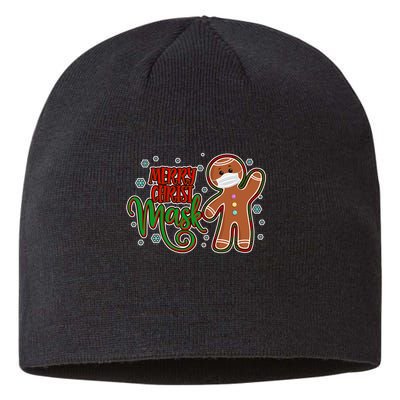 Christmas Merry Christ-Mask Gingerbread Man Sustainable Beanie