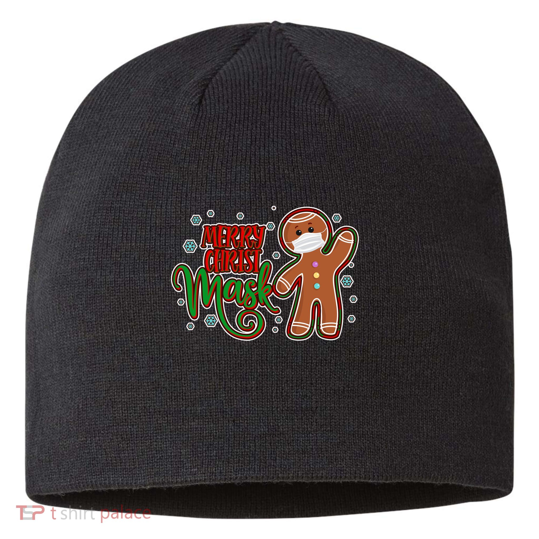Christmas Merry Christ-Mask Gingerbread Man Sustainable Beanie