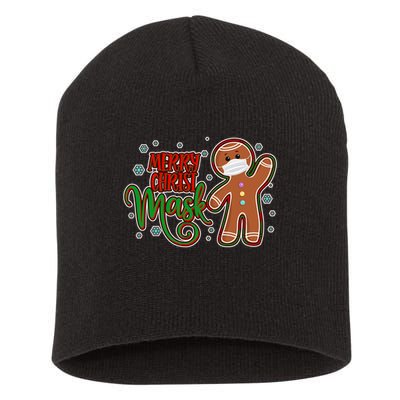 Christmas Merry Christ-Mask Gingerbread Man Short Acrylic Beanie