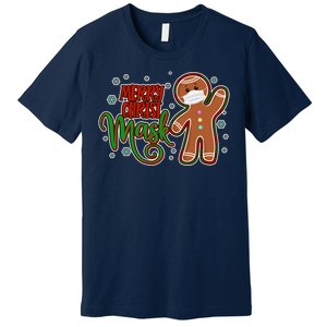 Christmas Merry Christ-Mask Gingerbread Man Premium T-Shirt