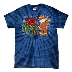 Christmas Merry Christ-Mask Gingerbread Man Tie-Dye T-Shirt