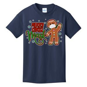 Christmas Merry Christ-Mask Gingerbread Man Kids T-Shirt