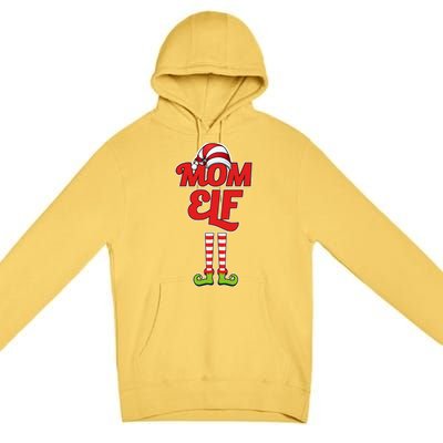 Christmas Mom Elf Premium Pullover Hoodie