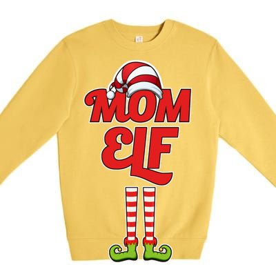 Christmas Mom Elf Premium Crewneck Sweatshirt