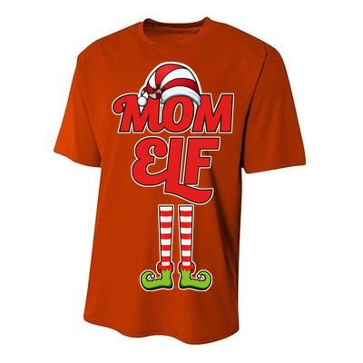 Christmas Mom Elf Performance Sprint T-Shirt