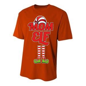 Christmas Mom Elf Youth Performance Sprint T-Shirt