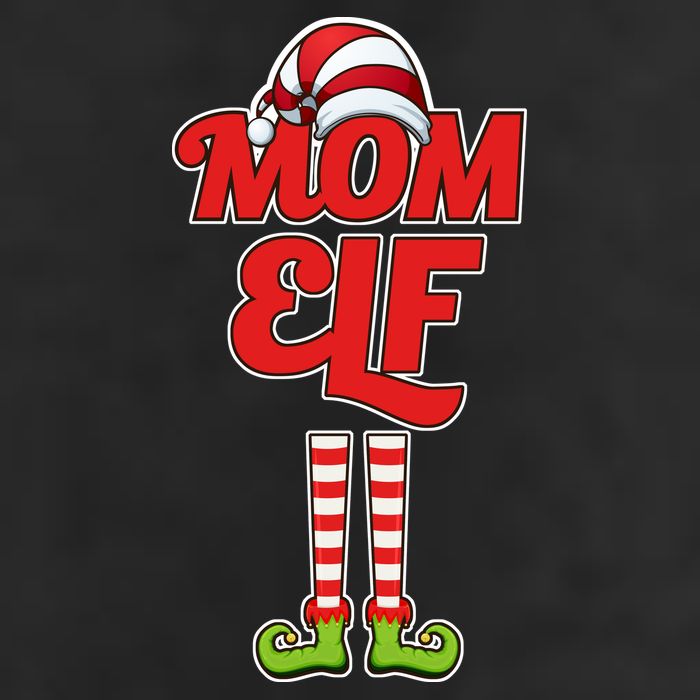 Christmas Mom Elf 7 Panel Mesh Trucker Snapback Hat