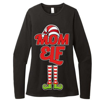 Christmas Mom Elf Womens CVC Long Sleeve Shirt